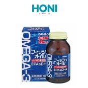 Dầu Cá Orihiro Omega 3 Hỗ Trợ Sức Khỏe Tim Mạch, Tăng Cường Não Bộ 180 Viên-0