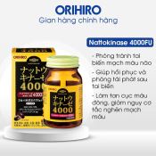 Viên Uống Hỗ Trợ Đột Quỵ Orihiro Giúp Tăng Cường Sức Khỏe Tim Mạch 4000Fu 60 Viên-1