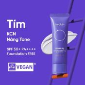 Kem Chống Nắng Beplain Bảo Vệ Da Toàn Diện, Dịu Nhẹ, Thấm Nhanh Tím - Nâng Tông, Cấp Ẩm Căng Bóng 50Ml-2