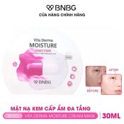 Mặt Nạ Kem Bnbg Vita Derma Moisture Cream Mask Cấp Ẩm, Dưỡng Da Trắng Hồng Lẻ 5 Miếng-1