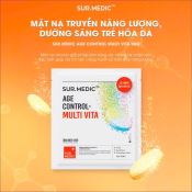 Mặt Nạ Sur. Medic Hỗ Trợ Cung Cấp Multi Vitamin SUR.MEDIC Age Control Multi Vita Mask Hộp 10 Miếng-2