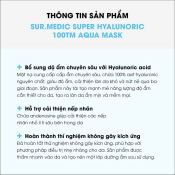 Mặt Nạ Sur. Medic Cấp Nước SUR.MEDIC Super Hyaluronic 100TM Aqua Mask Hộp 10 Miếng-2
