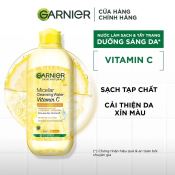 Nước Tẩy Trang Garnier 400Ml Vitamin C Làm Sáng Da - Vàng-1