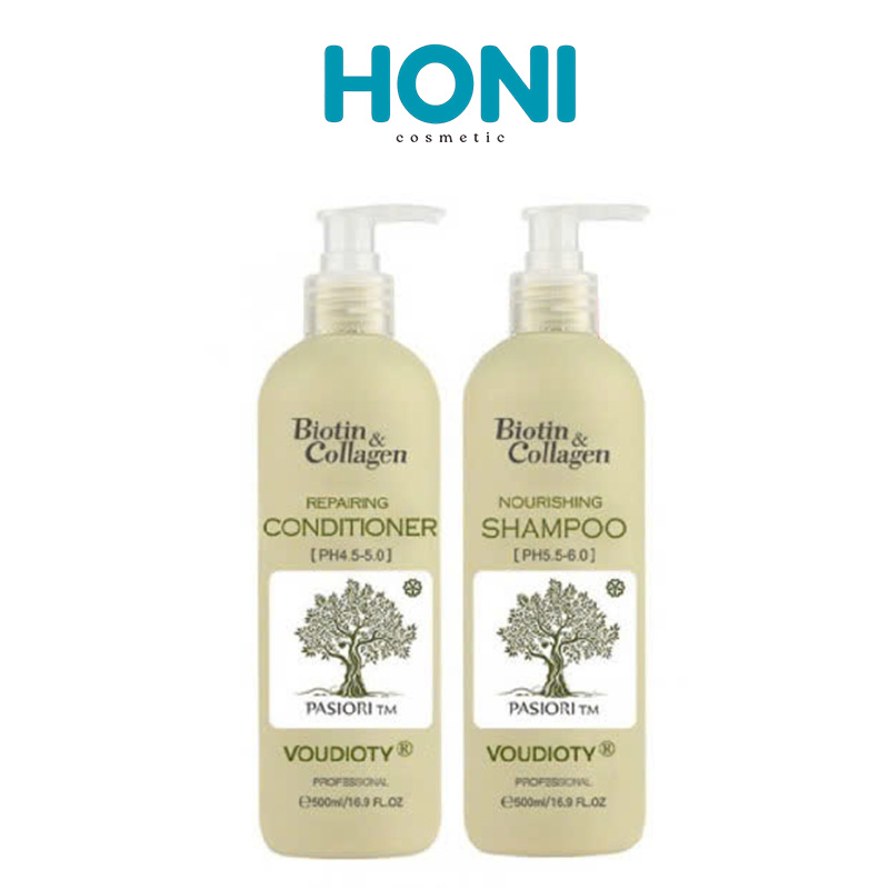 Bộ Gội Xả Biotin & Collagen Voudioty 2021 Kiềm Dầu 1000ml - CSHAIR121