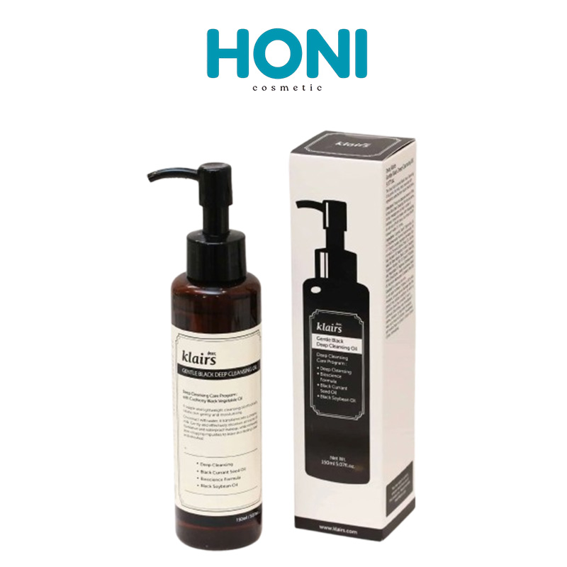 Dầu Tẩy Trang Klairs Gentle Black Deep Cleansing Oil Làm Sạch Sâu 150Ml - LSDM140