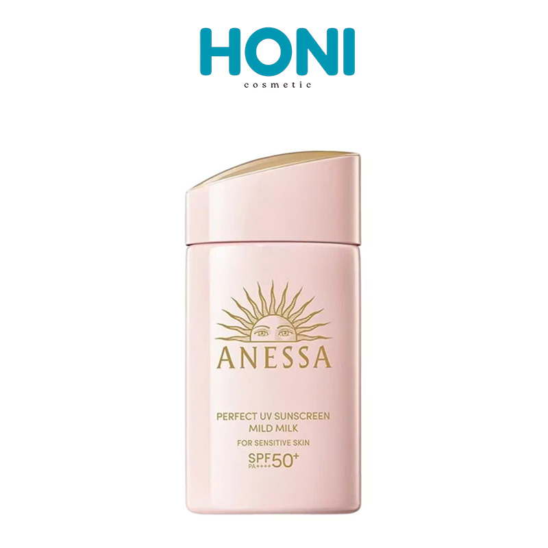 Kem Chống Nắng Anessa Perfect UV Sunscreen Mild Milk SPF50+/PA++++ Cho Da Nhạy Cảm & Trẻ Em 60ML - CN62