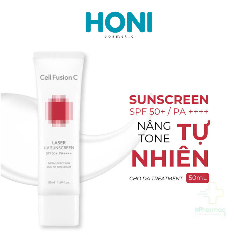 Kem Chống Nắng Cell Fusion C Sunscreen 100 SPF50+ PA+++ Laser Da Treatment 50Ml - CN111