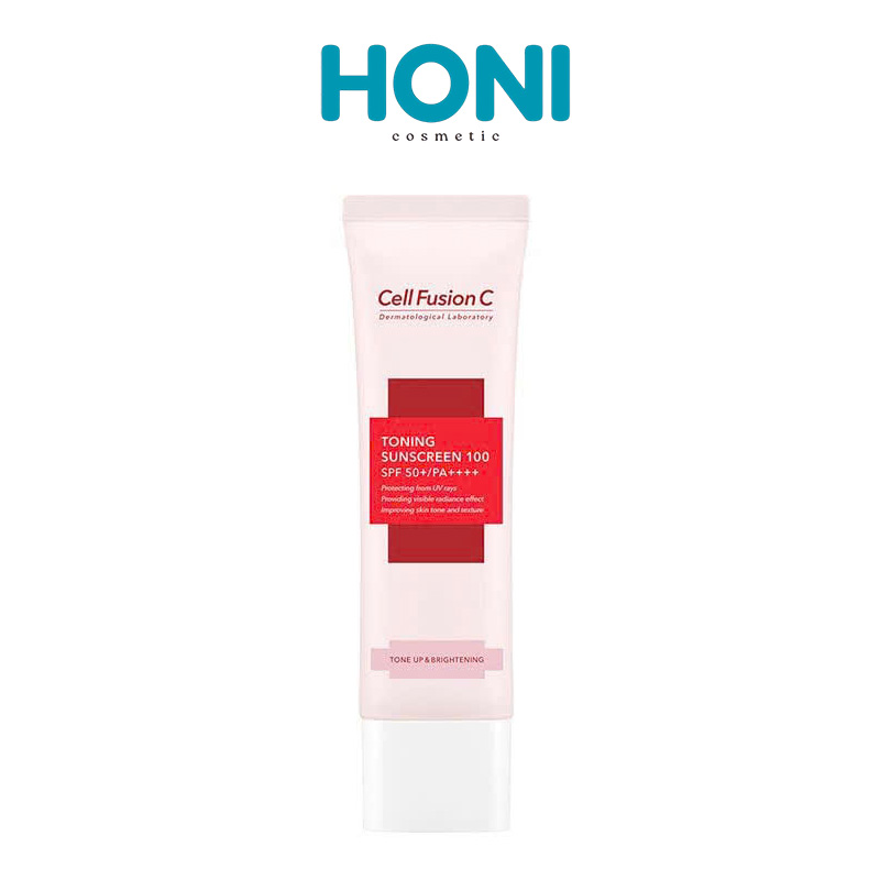 Kem Chống Nắng Cell Fusion C Sunscreen 100 SPF50+ PA+++ Toning Nâng Tone  Da 50Ml - CN86