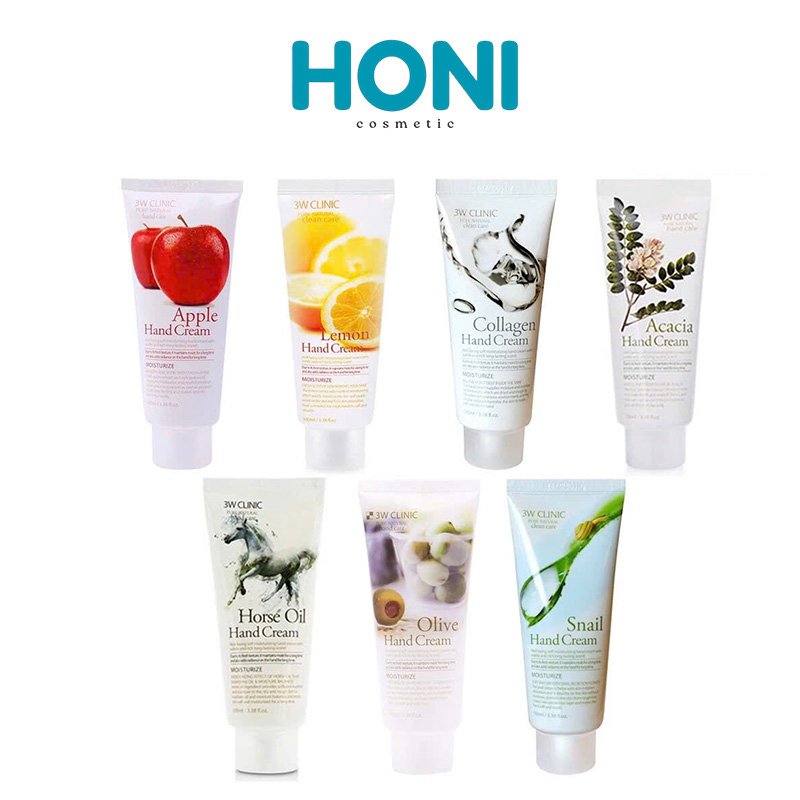 Kem Dưỡng Da Tay 3W Clinic Hand Cream Dưỡng Mịn, Làm Mềm Da Tay 100Ml - 