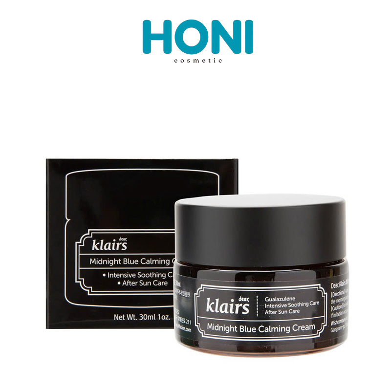 Kem Dưỡng Klairs Midnight Blue Calming Cream Dear Làm Dịu Và Giúp Phục Hồi Da 30Ml - DDFACE272