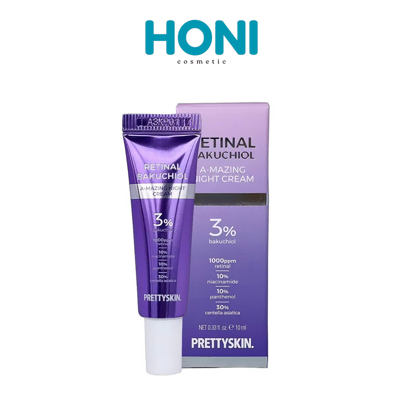 Kem Face Prettyskin Retinal bakuchiol 3% Chống Lão Hóa, Dưỡng Da Săn Chắc 10ML - DDFACE308