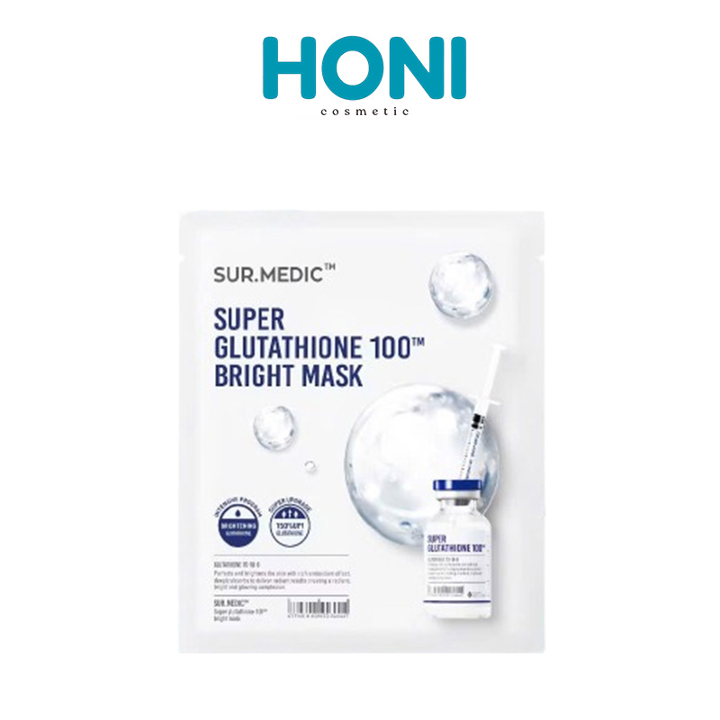 Mặt Nạ Sur. Medic Dưỡng Sáng SUR.MEDIC Bright Glutathione Mask Lẻ 5 Miếng - MNFACE165