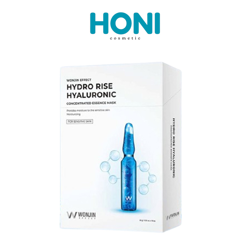Mặt Nạ Wonjin Truyền HA Cấp Ẩm Chuyên Sâu WonJin Effect Hydro Rise Hyaluronic Mask Lẻ 5 Miếng - MNFACE44