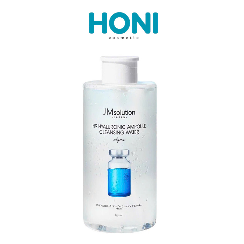 Nước Tẩy Trang Jmsolution 500ML H9 Hyaluronic Ampoule Sạch sâu lớp makup đậm, cấp ẩm - LSDM161