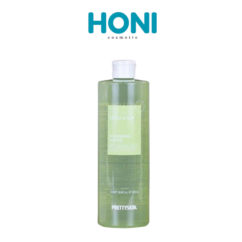 Nước Tẩy Trang Rau Má Prettyskin The Pure Jeju Cica Cleansing Water Làm Sạch & Làm Dịu Da Nhạy Cảm 500Ml - LSDM99