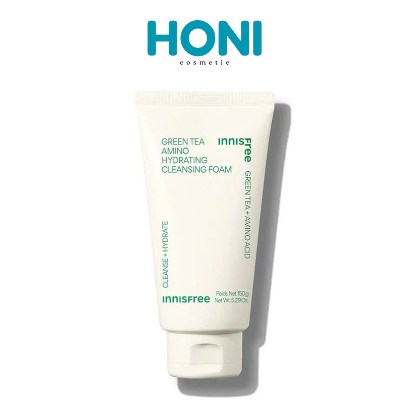 Sữa Rửa Mặt Innisfree Green Tea Amino Hydrating Cleansing Foam Dưỡng Ẩm Chiết Xuất Từ Trà Xanh 150G - LSDM174