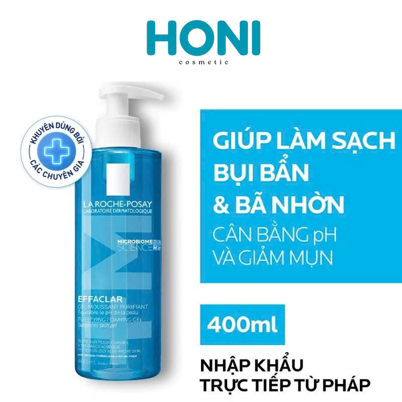 Sữa Rửa Mặt Laroche Posay Effaclar Purifying Foaming Gel Dành Cho Da Dầu, Da Mụn Nhạy Cảm 400ML - LSDM94