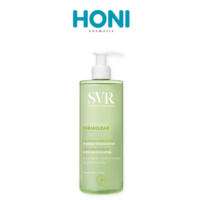 Gel Rửa Mặt Svr Sebiaclear Gel Moussant Không Làm Sạch Dầu Nhờn, Loại Bỏ Tế Bào Chết Cho Da Dầu 400ML-0