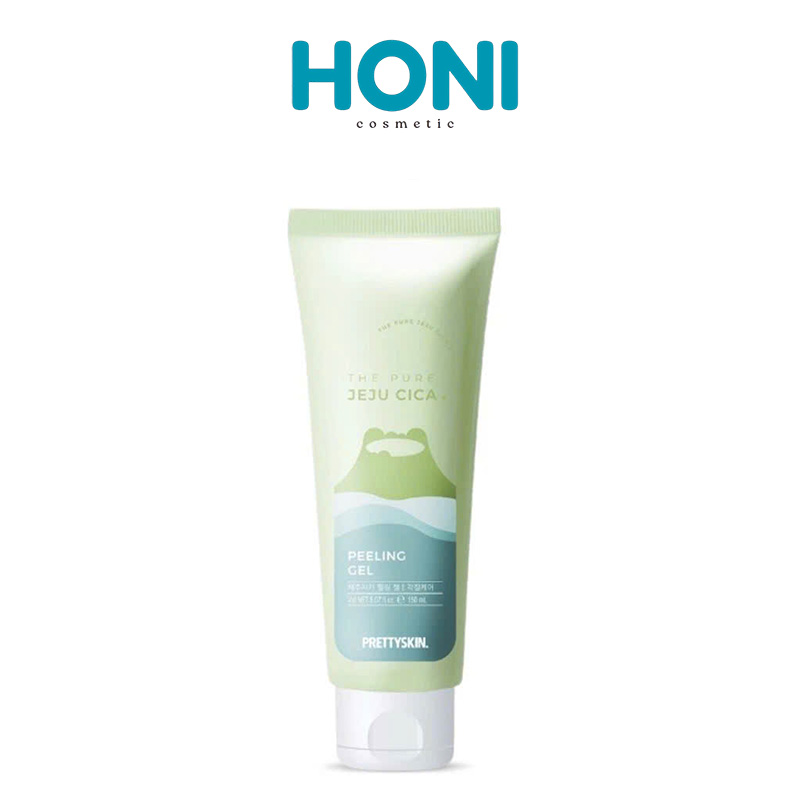 Tẩy Da Chết Rau Má Prettyskin The Pure Jeju Cica Peeling Gel Làm Sạch Dịu Nhẹ, Phục Hồi Da 150Ml - LSDM96