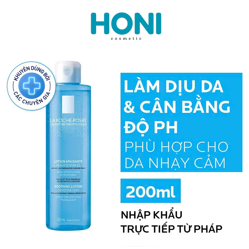 Toner Laroche Posay Dưỡng Da Mềm Mịn, Làm Dịu & Cấp Ẩm Soothing Lotion Sensitive Skin Da Nhạy Cảm  200ml - DDFACE317