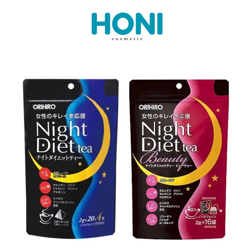 Trà Giảm Cân Ban Đêm Orihiro Night Diet Tea Hỗ Trợ Giảm Cân Ngủ Sâu Túi 20 Gói - Xanh - HTSK22